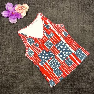 Tommy Hilfiger Women's 4th of July Red, White & Blue All-American Tank Top; M